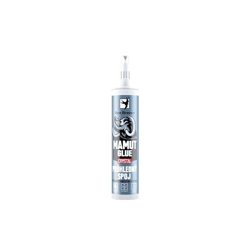 Lepidlo DEN BRAVEN MAMUT CRYSTAL transparentný 290ml