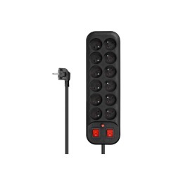 Predlžovací kábel 12 zásuviek 1,8 m DPM PPS52