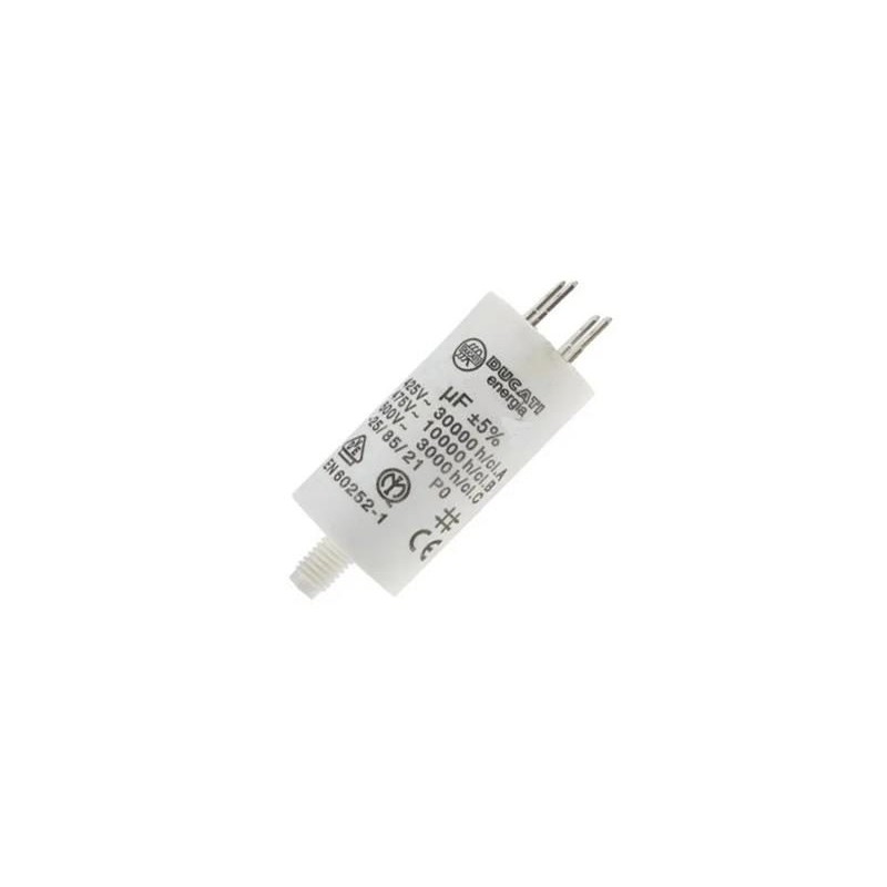 Kondenzátor rozbehový PPM 475V 18uF DUCATI ENERGIA dvojitý faston 6,3