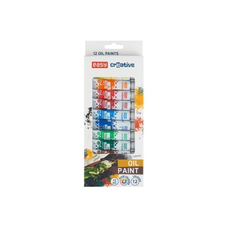 Farby olejové EASY Creative 12ks 12ml
