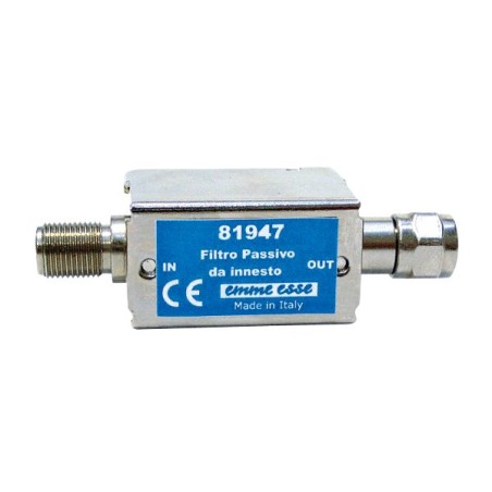 Anténny priepust DC až 790MHz Emme Esse 81947, Fm-Ff, zádrž LTE