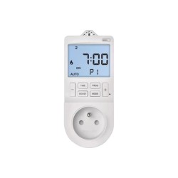 Termostat EMOS P5660FR zásuvkový s funkciou digitálneho časovača 2v1