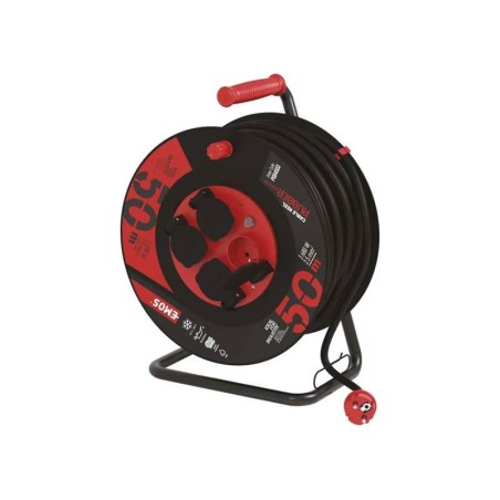 Predlžovací kábel na bubne - 4 zásuvky 50m EMOS P084503 guma-neoprén / 2,5 mm2