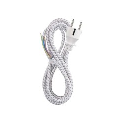 Flexo cord 3x0.75mm braided 2.4m EMOS S00003 for iron