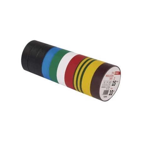 Páska izolačná PVC 15mm/10m mix farieb EMOS 10ks