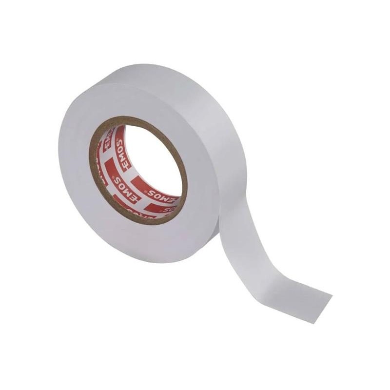 Páska izolačná PVC 19mm/20m biela EMOS 1ks
