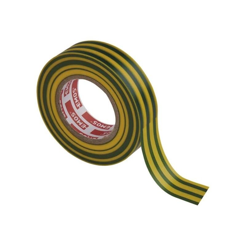 Páska izolačná PVC 19mm/20m zelenožltá EMOS 1ks