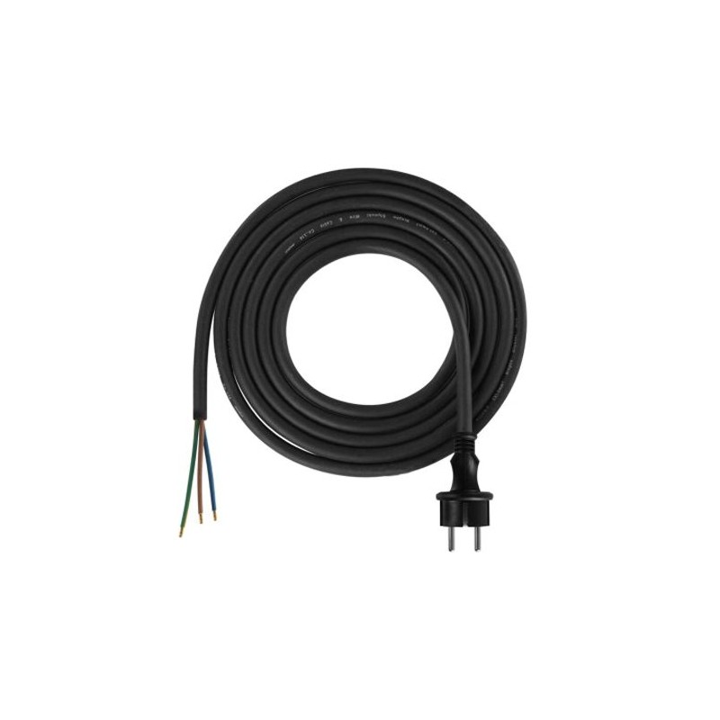 Flexo šnúra gumená 3x1,5mm2 3m čierna EMOS S03230