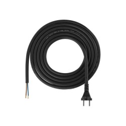 Flexo šnúra gumená 2x1,5mm2 3m čierna EMOS S03330