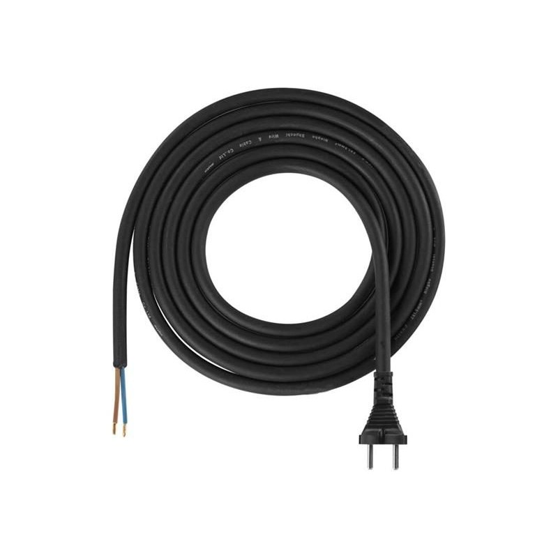 Flexo šnúra gumená 2x1,5mm2 3m čierna EMOS S03330