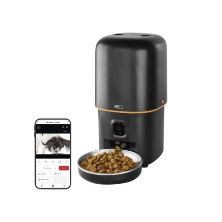 GoSmart dávkovač krmiva EMOS H6004 Pet Care s kamerou, 4 l, čierny, Wi-Fi