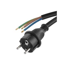Flexo šnúra guma/neoprén 3x1,0mm2 5m čierna EMOS S03150N