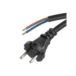 Flexo šnúra guma/neoprén 2x1,0mm2 3m čierna EMOS S03030N