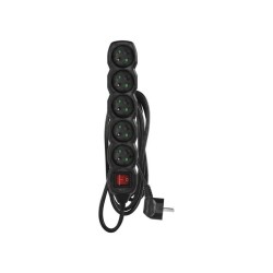 Predlžovací kábel 5 zásuviek 2m EMOS PC1512