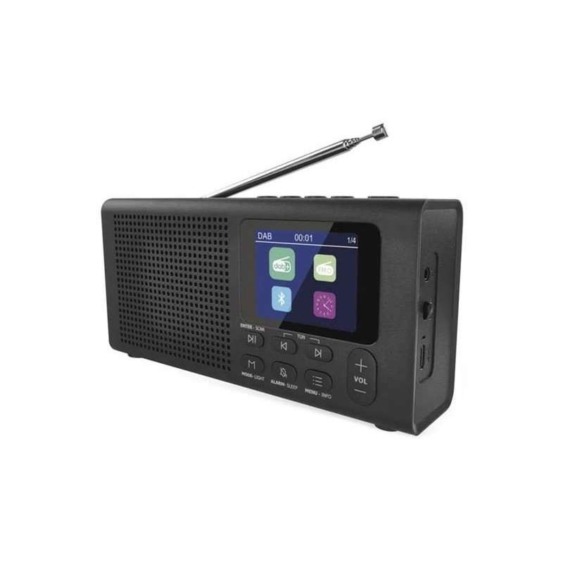 Prenosné rádio EMOS E0090 s Bluetooth, DAB/ DAB+/ FM, čierne