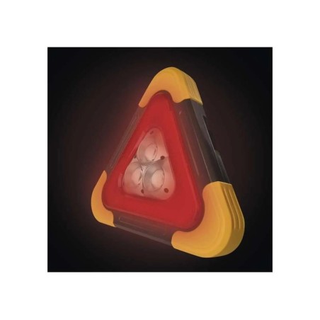 LED varovný trojuholník, nabíjací, COB LED+červená LED EMOS P45010