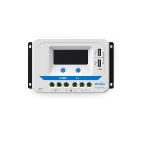 PWM solárny regulátor EPever 10A 12/24V s LCD displejom série VS
