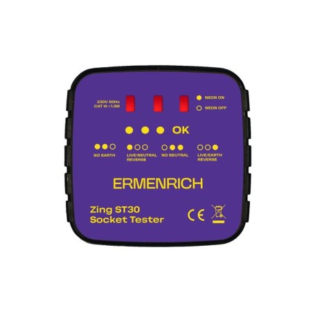 Tester zásuviek ERMENRICH Zing ST30
