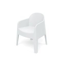 Stolička záhradná MILANE 680x600x805mm - biela