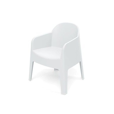 Stolička záhradná MILANE 680x600x805mm - biela