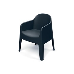 Stolička záhradná MILANE 680x600x805mm - uhoľná