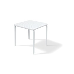 Stôl záhradný BRENE 795x795x755mm - biela