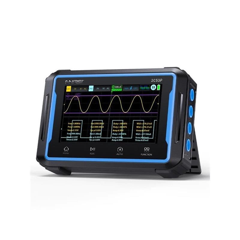Osciloskop, funkčný generátor a multimeter FNIRSI 2C53P, 50MHz