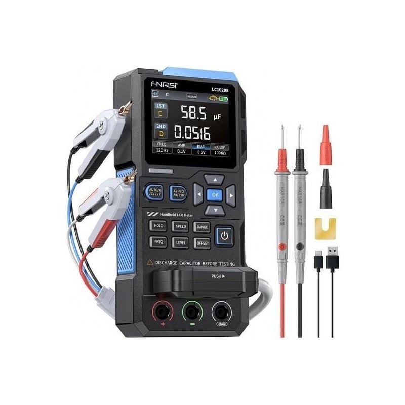 LCR merač a tester komponentov FNIRSI LC1020E.