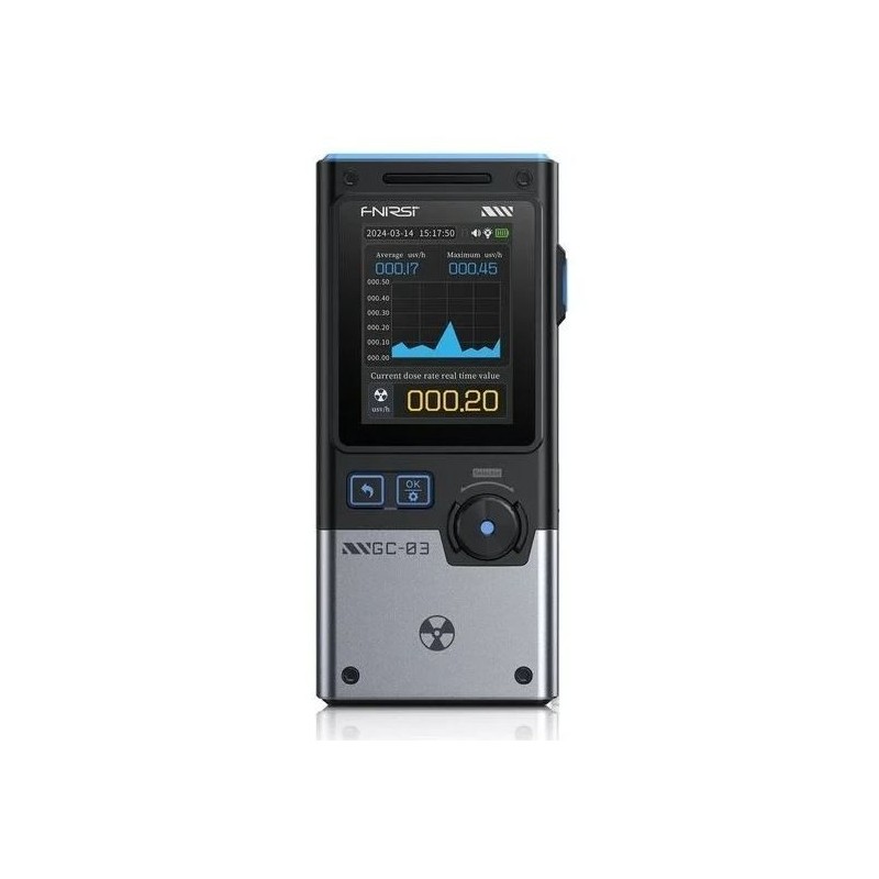 Geigerov čítač pre kontrolu rádioaktivity FNIRSI GC-03.