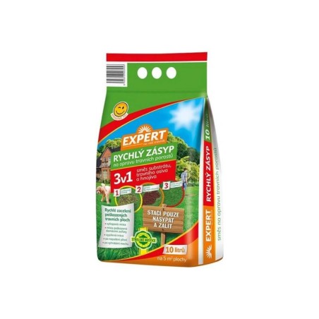 Trávna zmes FORESTINA Expert Rýchly zásyp 3v1 10l