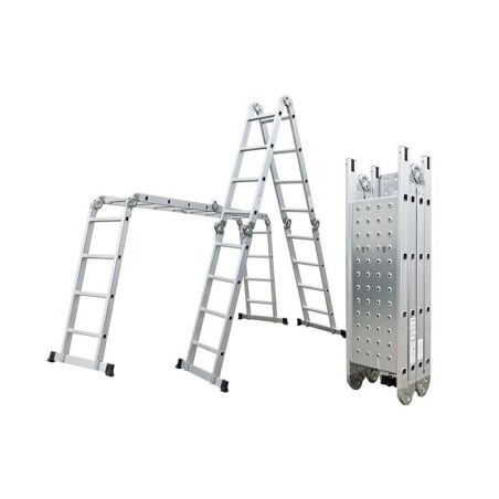 Štafle hliníkové G21 GA-SZ-4x4-4.6m multifunkčné + podlážka
