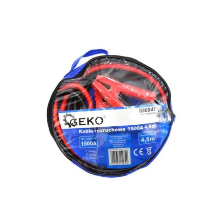 Káble štartovacie 1500A 4,5m GEKO G80047