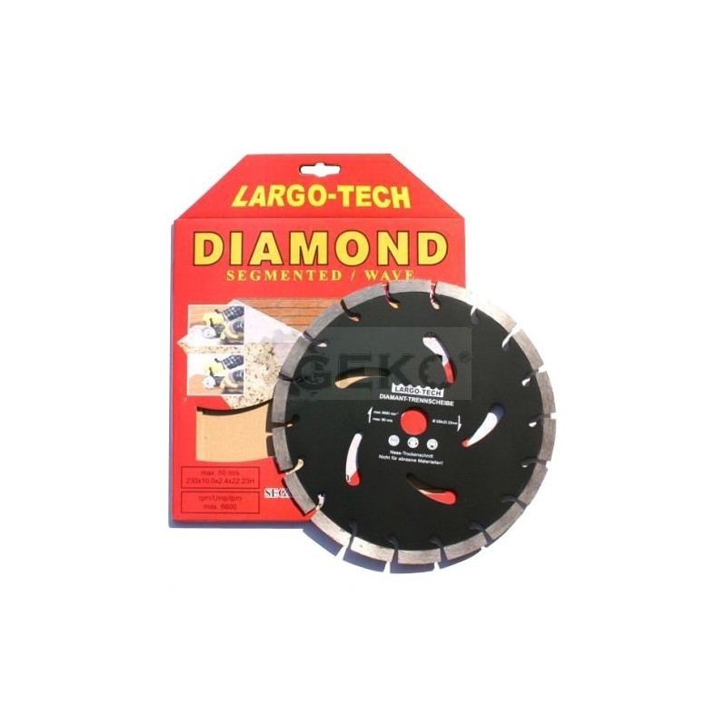 Diamantový kotúč na betón segmentový 230x22,2mm GEKO G00284