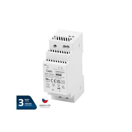 Zdroj spínaný na DIN lištu 24V/30W GETI GPS2430