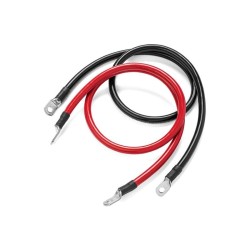 Prepojovacie káble pre batérie 30cm 4 AWG (červený + čierny)