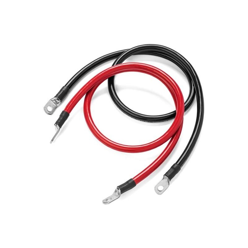 Prepojovacie káble pre batérie 30cm 4 AWG (červený + čierny)
