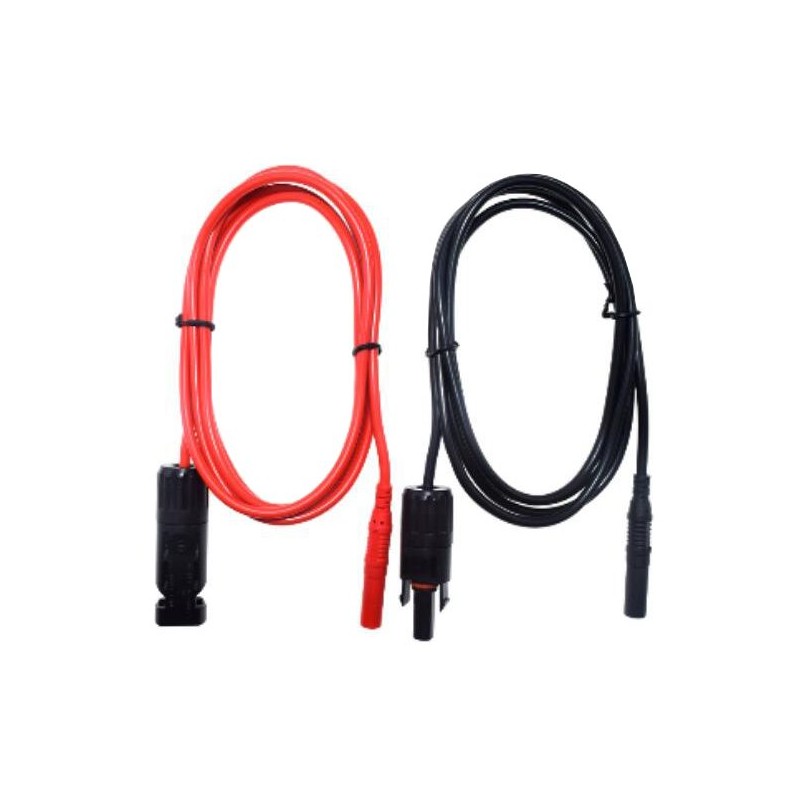 Solárny kábel 2,5mm2, červený+čierny s konektormi MC4/ multimeter, 1m