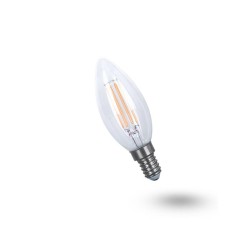 Žiarovka LED E14 5W C35 biela teplá filamentová žiarovka GETI