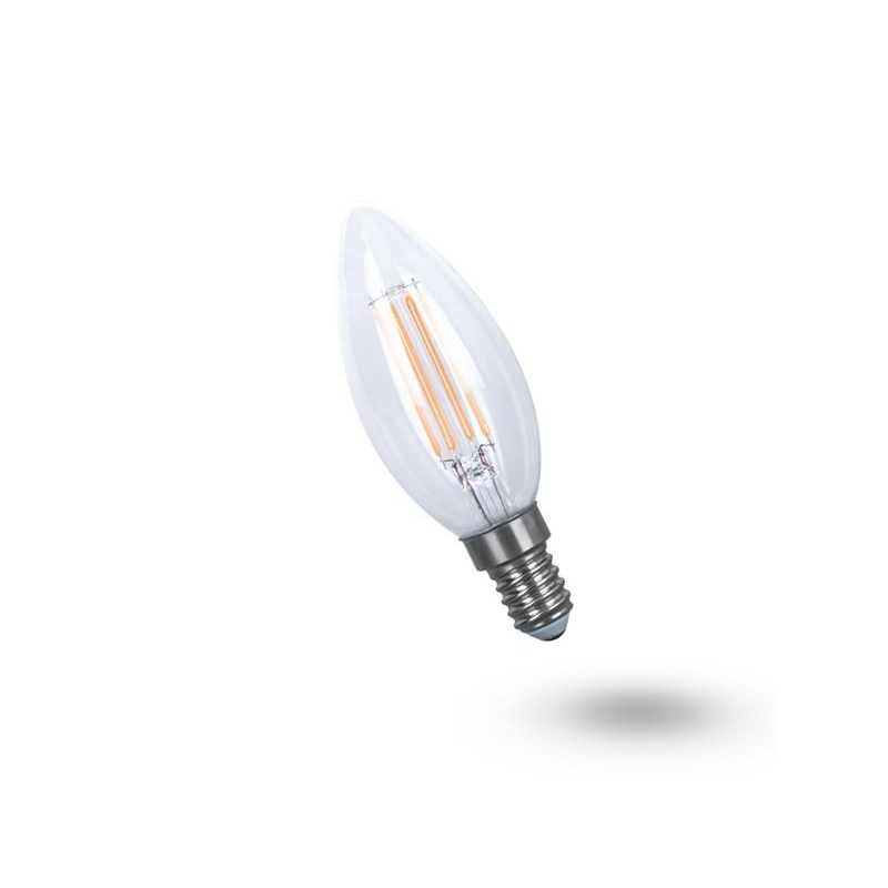 Žiarovka LED E14 5W C35 biela teplá filamentová žiarovka GETI