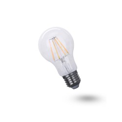 Žiarovka LED E27 8W A60 teplé biele filamentová GETI