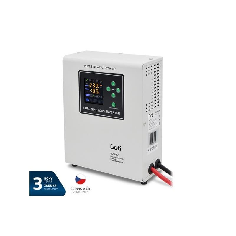 Zdroj záložný GETI GEP501LF sinus 500W nástenný (800VA)