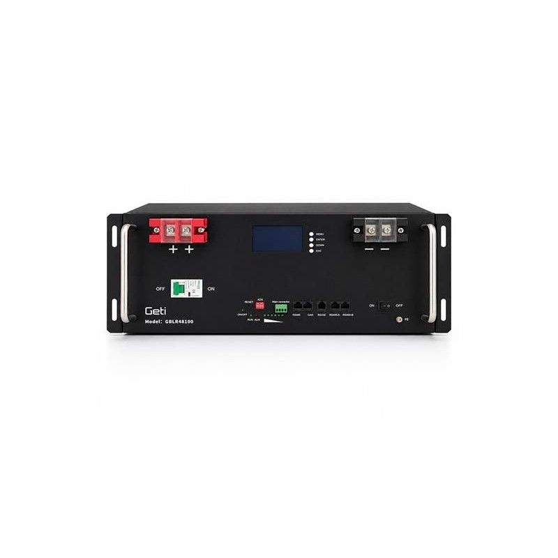 Batériový modul do racku 48 V, 100 A GBLR-48-100, 4,8 kWh GETI