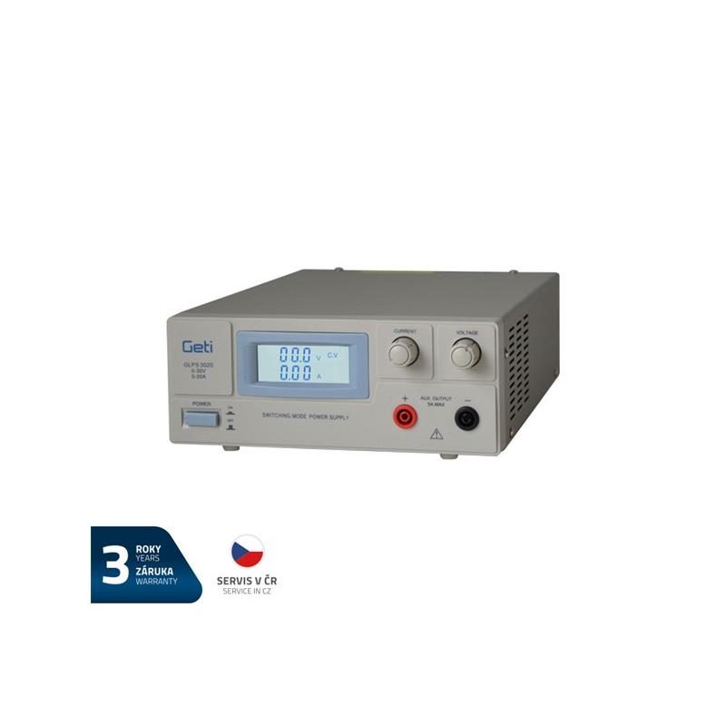 Zdroj laboratórny GETI GLPS 3020 0-30V/ 0-20A
