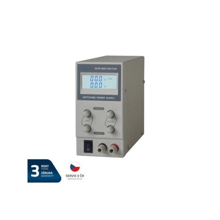 Zdroj laboratórny GETI GLPS 3005 0-30V/ 0-5A