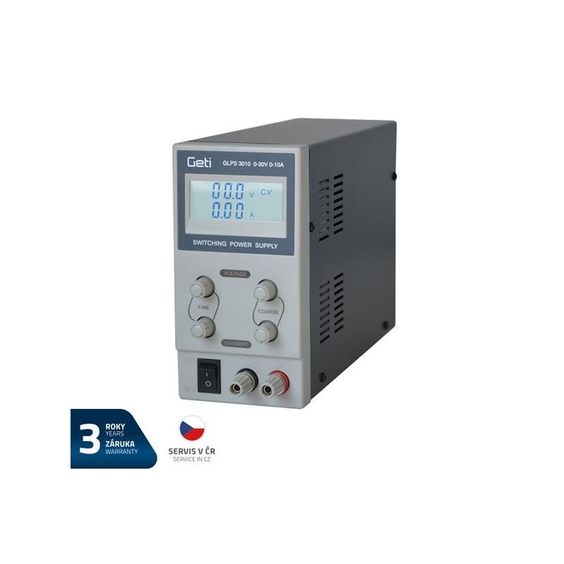 Zdroj laboratórny GETI GLPS 3010 0-30V/ 0-10A
