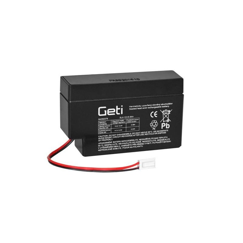 Batérie olovená 12V 0.8Ah GETI