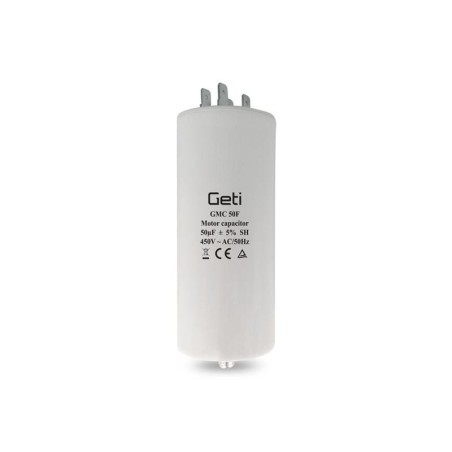Kondenzátor rozbehový motorový 50uF 450V GETI GMC 50F