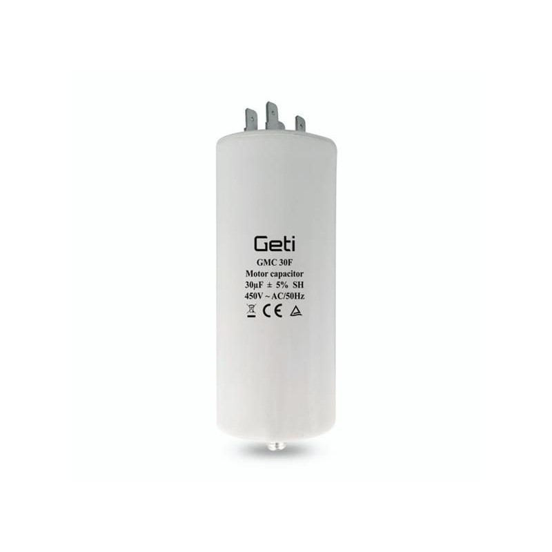 Kondenzátor rozbehový motorový 30uF 450V GETI GMC 30F
