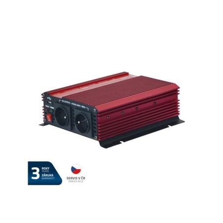 Menič napätia GETI GPI 1012 12V/230V 1000W USB