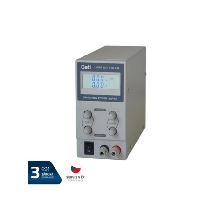 Zdroj laboratórny GETI GLPS 3003 0-30V/ 0-3A